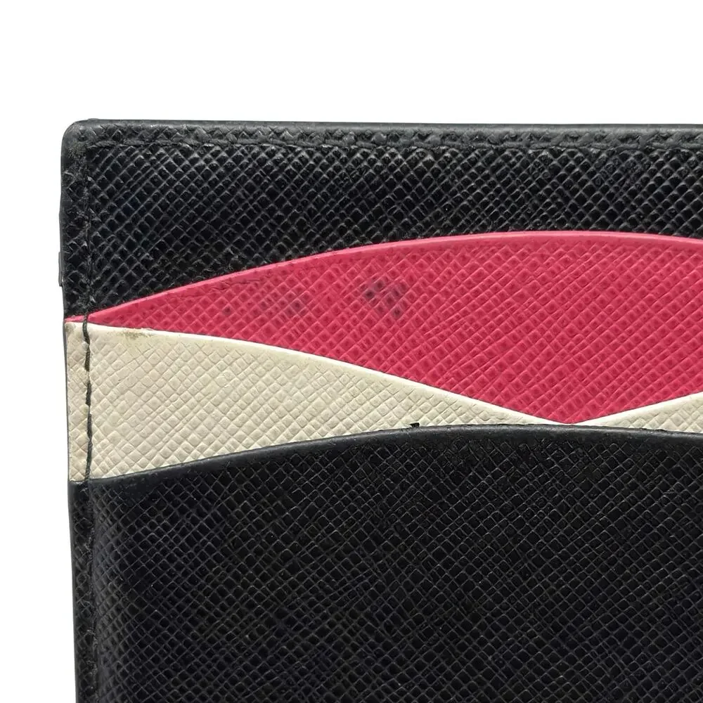 Prada Multicolor Saffiano Cardholder Wallet